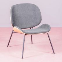 Nest Dream - Fauteuil rustique en bois de noyer - Plymouth - Gris