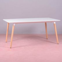 Nest Dream - Table à manger nordique - Fox - Blanc