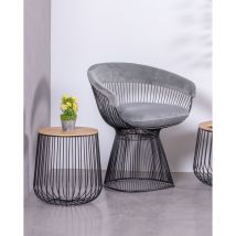 Nest Dream - Table d'appoint en bois de frêne - Zurich - Noir