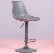 Nest Dream - Tabouret réglable avec dossier - Brandon - Gris