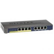 GS108PP Unmanaged Gigabit Ethernet (10/100/1000) Power over Ethernet (PoE) Schwarz - Netgear