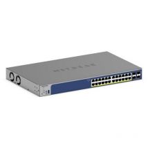 Netgear - GS728TXPV3) 24P ge poe+ smart swth W/10G sfp+ (GS728TXP-300EUS)