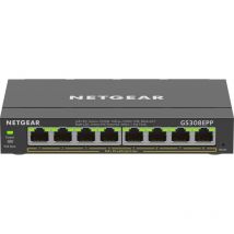 NETGEAR 8-Port Gigabit Ethernet High-Power PoE+ Plus Switch (GS308EPP) Managed L2/L3 Gigabit Ethernet (10/100/1000) Power over Ethernet (PoE) Schwarz