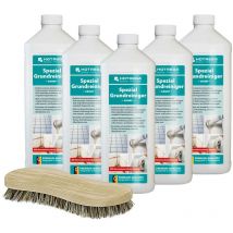 HOTREGA Nettoyant de base spécial concentré acide 5x1L y compris brosse pour racines