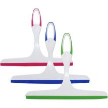 Nettoyant de douche Squeegee, pour douche, vitre et verre, outil de raclage de vitre à double face à double face multi-faces (3-pack]