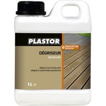 Plastor - Nettoyant dégriseur pour terrasse 1L : ravivez et retrouvez la couleur d'origine de vos bois de terrasse