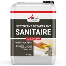 Arcane Industries - Nettoyant inox wc baignoire salle de bain sdb enlever calcaire sanitaire carrelage cabine douche - 5 l