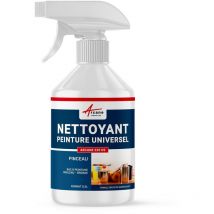 Nettoyage pinceau Solvant peinture Diluant tous types de peintures vernis lasure Brosse rouleau - 0.5 l Arcane Industries