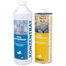 Stein-reiniger.de - Nettoyant puissant pour pierres et imprégnation set