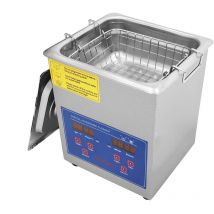 Decdeal - Nettoyeur à ultrasons 1,3 l avec minuterie numérique, machine de nettoyage à ultrasons chauffante professionnelle pour bijoux, montres,