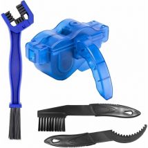 Nettoyeur chaine velo,Nettoyeur de Chaîne De Vélo ,nettoyant chaine moto,4 pcs Nettoyage Chaîne Vélo Outils d'Entretien Nettoyeur de Pétrole Bike