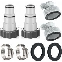 Nettoyeur de fond de piscine, Aspirateur de piscine, Piscine, Aspirateur de piscine, 32 à 38, Adaptateur pour piscine Intex, Kit adaptateur de tuyau