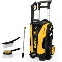 Nettoyeur haute pression 130 bars1800W Tuyau 5m Lance turbo + 2 Brosses Réservoir détergent intégré VITO