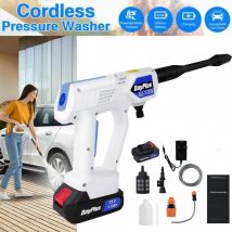Dayplus - Nettoyeur haute pression de batterie Nettoyeur haute pression mobile pistolet 21v avec 2 batteries lithium - ion