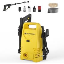Nettoyeur haute pression pistolet haute pression, 55 bar pression, 5L / min débit, 5.5 m câble, 1100 w, 7 m tuyau, pistolet haute pression pour