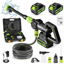 Ranipobo - Nettoyeur haute pression sans fil 200bar+1 Batterie, pistolet a eau Portable pour lavage de voiture 6 -in -1 sans pinceau -1200W