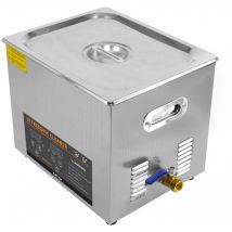 Nettoyeur Ultrasonique Nettoyage à Ultrasons 10L - Bijoux Lunettes Disques Outils - 240V Température 0 à 80°C Chauffage & Minuterie Intégré [Panier