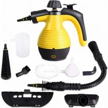 Ayyqh - Nettoyeur Vapeur a Main, Nettoyeur a Vapeur Portable avec 9 Accessoires pour Enlever des Taches, Tapis, Rideaux, 3 Bar Haute Pression pour