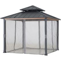 Netz für Zedernholz Gazebo 300cm x 300cm