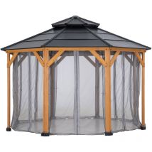 Netz für Zedernholz Gazebo 395cm x 395cm