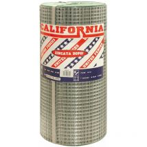 Netzwerk für verzinkte elektroösisierte tierische Zäune mit quadratischem Trikot 19x19mm Rotolo 10MT. - 100cm