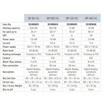 3EXB0604 Poolpumpe Wärmepumpe Poolheizung wifi BP-100HS 10kW 60m3 - Azuro