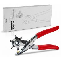 Neu Master - Pince Perforatrice Tournante pour Cuir - Pince a Oeillet Résistante pour Trous de 2.0 à 4.8 mm - Troueuse Ceinture, Tissus, Montres,