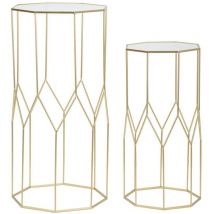 Neues handyhalterpaar aus glas cm 50X46X100-40X37X80