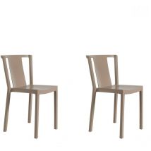 Resol NEUTRA Set 2 Silla Interior, Exterior Chocolate