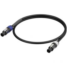 Neutrik - 1036398 Strom Anschlusskabel Schwarz 1.00 m