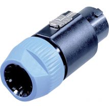 Neutrik - NL8FC Lautsprecher-Steckverbinder Stecker, gerade Polzahl: 8 Schwarz, Blau 1 St.