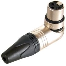 Neutrik - connecteur xlr. 3 points femelle. coude. nickele. contacts argentes NC3FRX RI5955