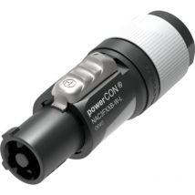Neutrik - NAC3FXXB-W-L Netz-Steckverbinder powerCON Buchse, gerade Gesamtpolzahl: 2 + pe 16 a Grau 1 s
