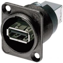 Reversible USB-Durchführung 2.0 Buchse, Einbau Durchführung NAUSB-W-B Neutrik Inhalt: 1 St.