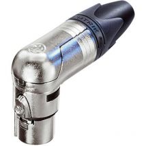 NC3FRX XLR-Steckverbinder Buchse, gewinkelt Polzahl: 3 Silber 1 St. - Neutrik