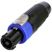 Neutrik - NLT4FXXBAG Stecker Schwarz/Blau 1 St.