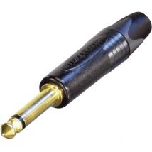 NP2X-B Klinken-Steckverbinder 6.35 mm Stecker, gerade Polzahl: 2 Mono Schwarz 1 St. - Neutrik