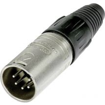 NC5MX Connettore xlr Spina dritta Numero Poli (num): 5 Argento 1 pz. - Neutrik