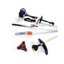 [NEUWERTIG] FUXTEC Benzin Motorsense FX-MT152 4in1 Multitool 52 cc - Profi-Tragegurt & 3 PS Leistung - Kombigerät Heckenschere Hochentaster