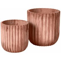 B-Ware Broste Copenhagen Fiber Pflanztopf Blumentopf Blumenkübel Pflanzkübel Terracotta