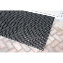 [neuwertig] B-ware Coba Europe Gummimatte Matte Bodenmatte Schwarz 1.5 M X 1 M X 23 Mm