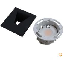 B-Ware Deko Light Set Alwaid 2 Grundmodul Leuchte Modul Abdeckung Eckig Schwarz