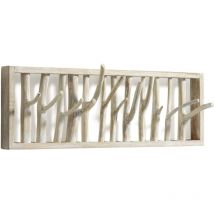 B-Ware Kave Home Muntfre Wandgarderobe Wandhakenleiste Garderobe Wandhaken Holz 60cm