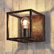 [neuwertig] B-ware Lindby Wandleuchte Emin Wandlampe Lampe Flurleuchte E27 Ip20 Metall Rostfarben