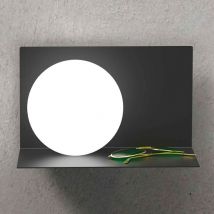 B-Ware Marchetti Wandleuchte Wandlampe Balance Leuchte Lampe Schwarz Glas Metall