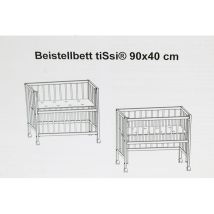 B-Ware Ti Ssi Beistellbett Kinderbett Gitterbett Babybett Bett Bettchen Weiß 40 X 90 Cm