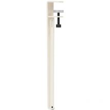 B-Ware Tip Toe Couchtischbein Bankbein Tischbein Cremeweiß Universell Stahl 43cm 1 Stück