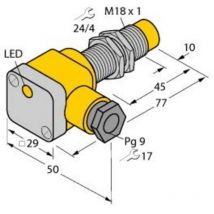 B-Ware Turck Induktiver Sensor Näherungsschalter Ni10 G18 Sk Ap6 X Pnp Klemme Metall
