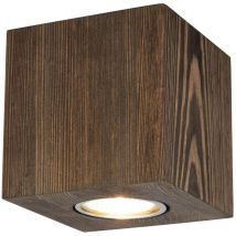 Envostar Tuni Downlight Deckenleuchte Deckenlampe Kiefer Nussbaum Gebeizt Gu10 B-Ware