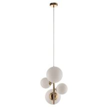 Euluna Hängeleuchte Dione Deckenlampe Pendelleuchte Deckenlicht Vierflammig Gold B-Ware